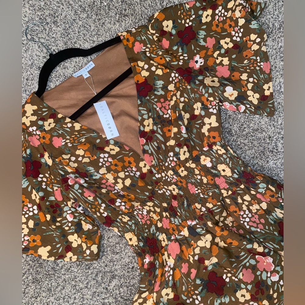 Baltic Born - Verona Smocked Maxi Dress - Copper Floral